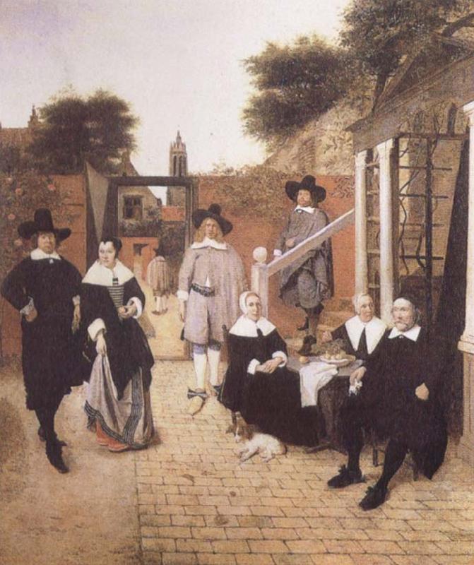 Pieter de Hooch Dutch Family oil painting image
